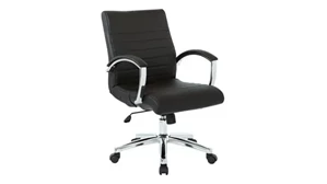 Conference Room Chairs WFB Designs Low Back Faux Leather Chair