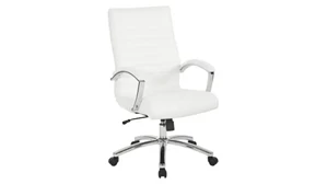 Conference Room Chairs WFB Designs Mid Back Faux Leather Chair