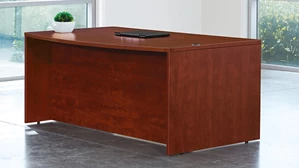 Stand-Alone Desk Shells WFB Designs 72in x 41in Bow Front Desk Shell