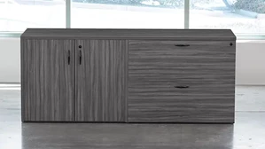 Combo Credenzas WFB Designs Storage Cabinet and Lateral File Combo Credenza