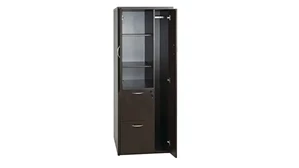 Tall Storage Cabinets WFB Designs 24in W Tall Storage/Wardrobe Combo Cabinet