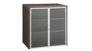 Low Storage Cabinets WFB Designs 36in W Glass Door Storage Cabinet