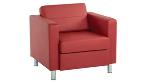 Club & Lounge Chairs WFB Designs Arm Chair in Enhanced Vinyls