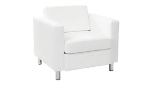 Club & Lounge Chairs WFB Designs Arm Chair in Enhanced Vinyls