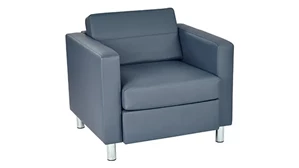 Club & Lounge Chairs WFB Designs Arm Chair in Enhanced Vinyls