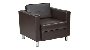 Club & Lounge Chairs WFB Designs Arm Chair in Essential Vinyl Upholstery