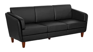Sofas WFB Designs Faux Leather Lexington Sofa