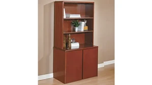 Tall Storage Cabinets Office Star Storage Cabinet Bookcase Combo 37in