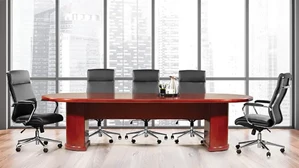 Conference Tables WFB Designs 10ft Wood Veneer Racetrack Conference Table