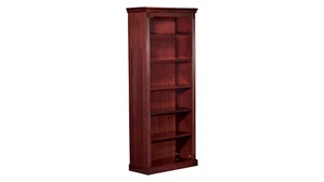 Standard Bookcases WFB Designs 6 Shelf Wood Veneer Bookcase