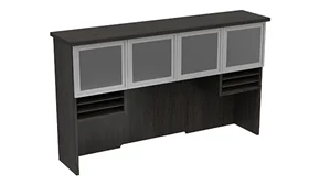 Desk Hutches WFB Designs 72in Glass Door Hutch