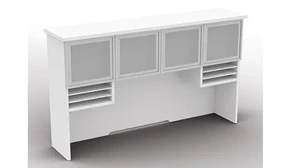 Desk Hutches WFB Designs 72in Glass Door Hutch