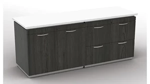 Combo Credenzas WFB Designs 72in x 24in Lateral File and Storage Credenza Cabinet