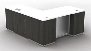 L Shaped Double Pedestal Desks WFB Designs 66in x 78in L-Desk