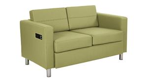 Loveseats WFB Designs Loveseat in Enhanced Fabrics with Power Charging Outlets