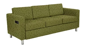 Sofas WFB Designs Sofa in Premium Fabrics with Power Charging Outlets