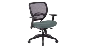 Ergonomic Task Chairs WFB Designs Light Mesh Back and Colorful Fabric Seat Office Chair with Seat Slider