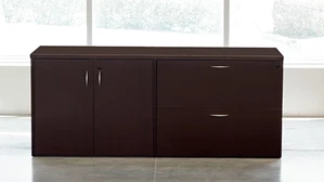 Combo Credenzas WFB Designs Storage Cabinet and Lateral File Combo Credenza