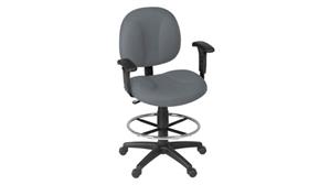 Task & Desk Chairs Regency Furniture Computer Task Chair with Adjustable Arms & Drafting Kit