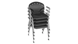 Stacking Chairs Regency Furniture Stack Chair with Arms - 4 Pack