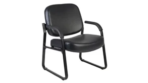 Lobby & Guest Chairs - Metal Regency Furniture Big & Tall Guest Chair with Arms