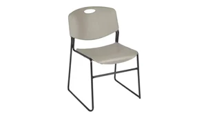 Stackable Meeting Chairs Regency Furniture Ultra Compact Metal Frame Armless Stackable Chair (4 Pack)
