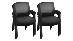 Stackable Meeting Chairs Regency Furniture Office Mesh Side/Training Room Chair - 8 Pack