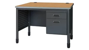 Steel & Metal Desks Regency Furniture 48in Single Pedestal Desk