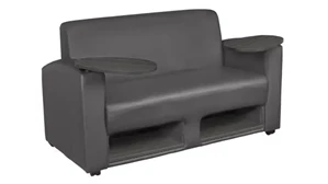 Loveseats Regency Furniture Tablet Arm Loveseat w/ Storage