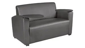 Loveseats Regency Furniture Tablet Arm Loveseat