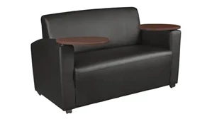 Loveseats Regency Furniture Tablet Arm Loveseat