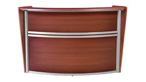 Reception Stand-Alone Desk Regency Furniture Single-Unit Reception Curved Desk Workstation 72in W x 32in D