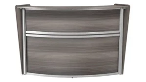 Reception Stand-Alone Desk Regency Furniture Single-Unit Reception Curved Desk Workstation 72in W x 32in D