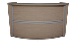 Reception Stand-Alone Desk Regency Furniture Single-Unit Reception Curved Desk Workstation 72in W x 32in D