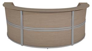 Reception Desks - U Shaped Regency Furniture Triple-Unit Reception Curved Desk Workstation