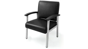 Lobby & Guest Chairs - Metal Regency Furniture Guest Chair with Vinyl Upholstery and 275 lb Capacity