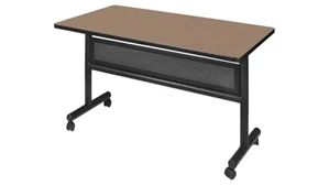 Training Tables Regency Furniture 48in W x 24in D Flip-Top Training Nesting Table with Modesty Panel
