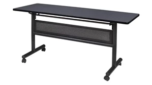 Training Tables Regency Furniture 60in W x 24in D Flip-Top Training Nesting Table with Modesty Panel