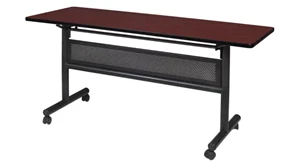 Training Tables Regency Furniture 60in W x 24in D Flip-Top Training Nesting Table with Modesty Panel