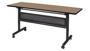 Training Tables Regency Furniture 60in W x 24in D Flip-Top Training Nesting Table with Modesty Panel