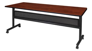 Training Tables Regency Furniture 72in W x 24in D Flip-Top Training Nesting Table with Modesty Panel
