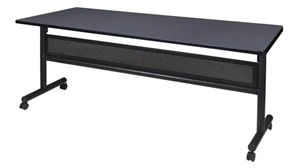 Training Tables Regency Furniture 72in W x 24in D Flip-Top Training Nesting Table with Modesty Panel