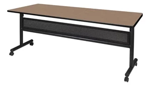 Training Tables Regency Furniture 72in W x 24in D Flip-Top Training Nesting Table with Modesty Panel