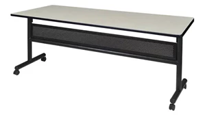 Training Tables Regency Furniture 72in W x 24in D Flip-Top Training Nesting Table with Modesty Panel