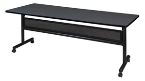 Training Tables Regency Furniture 72in W x 30in D Flip-Top Training Nesting Table with Modesty Panel