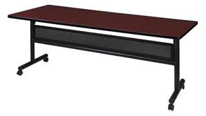 Training Tables Regency Furniture 72in W x 30in D Flip-Top Training Nesting Table with Modesty Panel