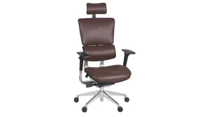 Ergonomic Task Chairs Regency Furniture Leather Executive Office Chair with Headrest