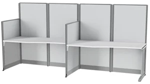 Cubicles Regency Furniture 2 Person In-Line Cubicle Workstation 129in W x 33in D