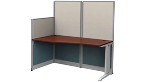 Cubicles Regency Furniture Straight Cubicle Workstation 65in W x 33in D with Privacy Panels