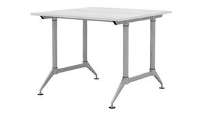 Standing Height Desks Safco Office Furniture 48in 2-Person Standing-Height Workstation